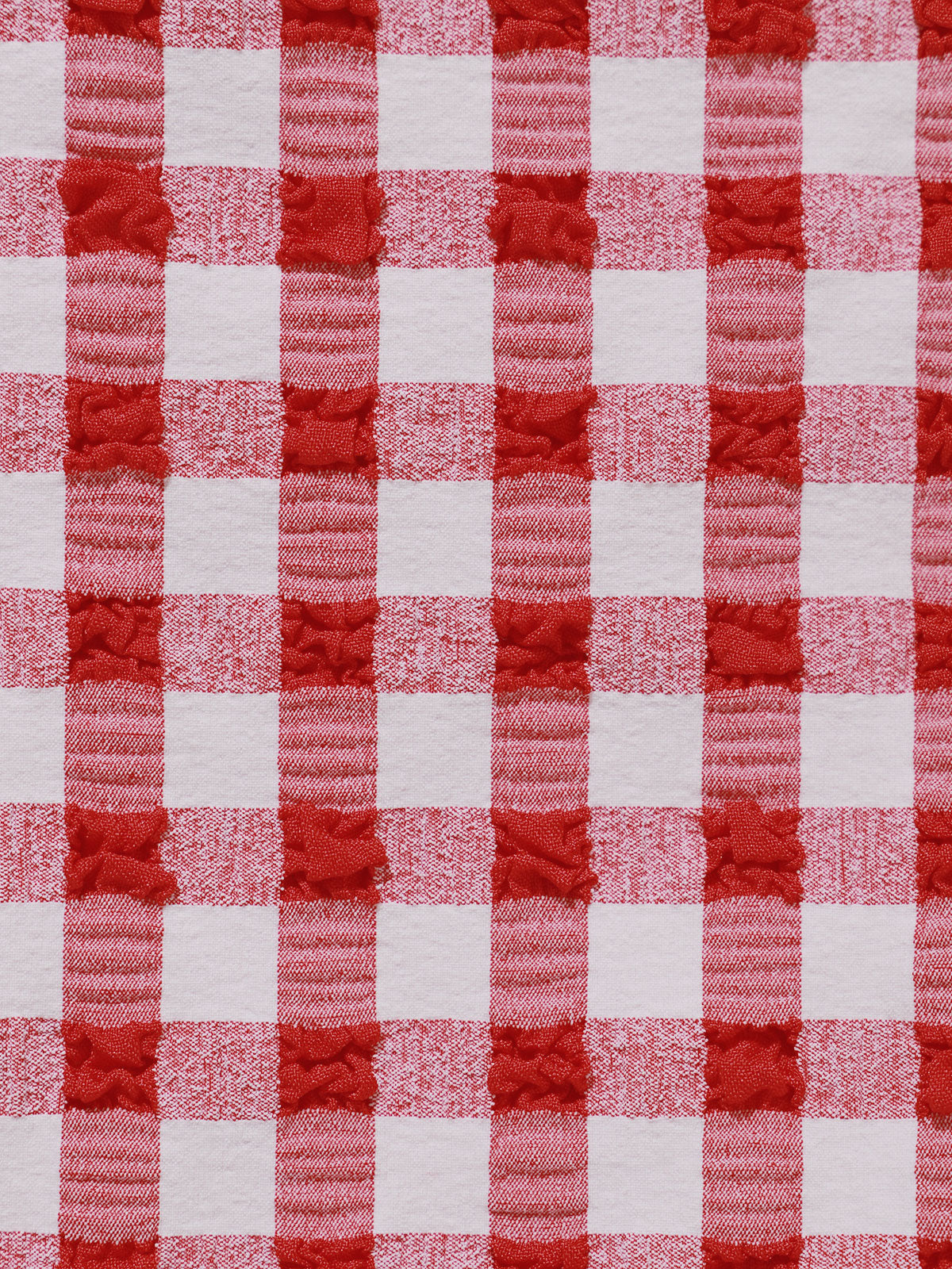 Top de bikini a cuadros con aros