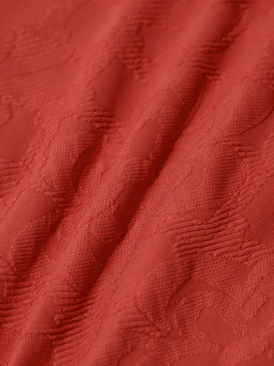 Bikini Top Jacquard Rojo Arcilla con Varilla