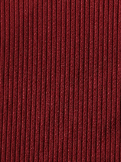 Bikini Bottom Rojo Vino con Detalles Dorados