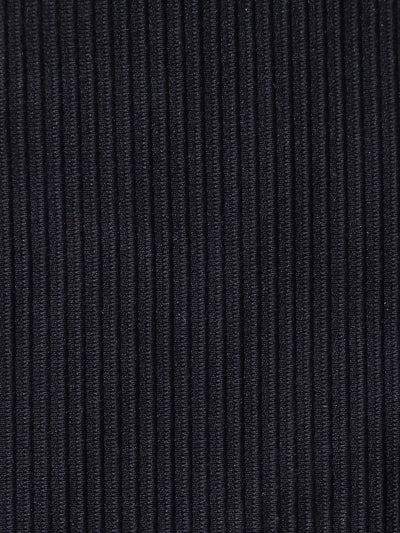 Top de bikini negro con detalles dorados