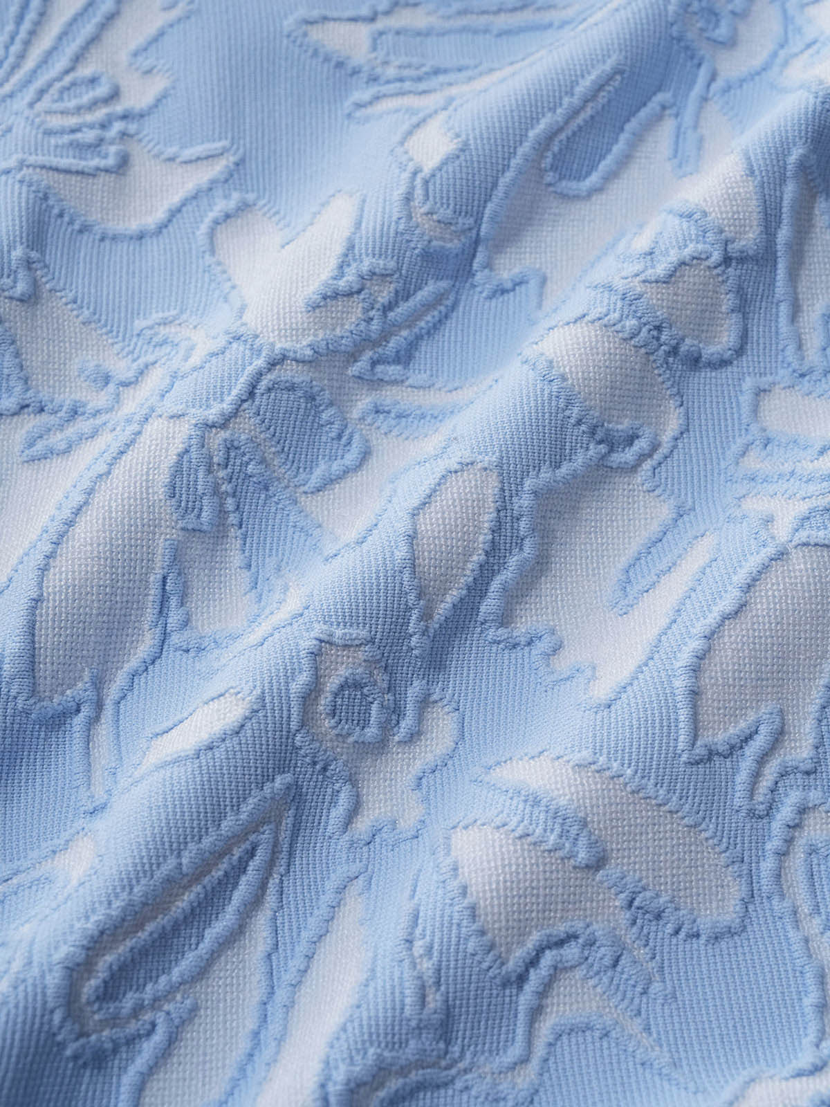 Bikini Top Celeste Texturizado con Aro en O