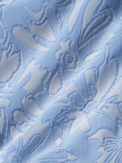 Bikini Top Celeste Texturizado con Aro en O