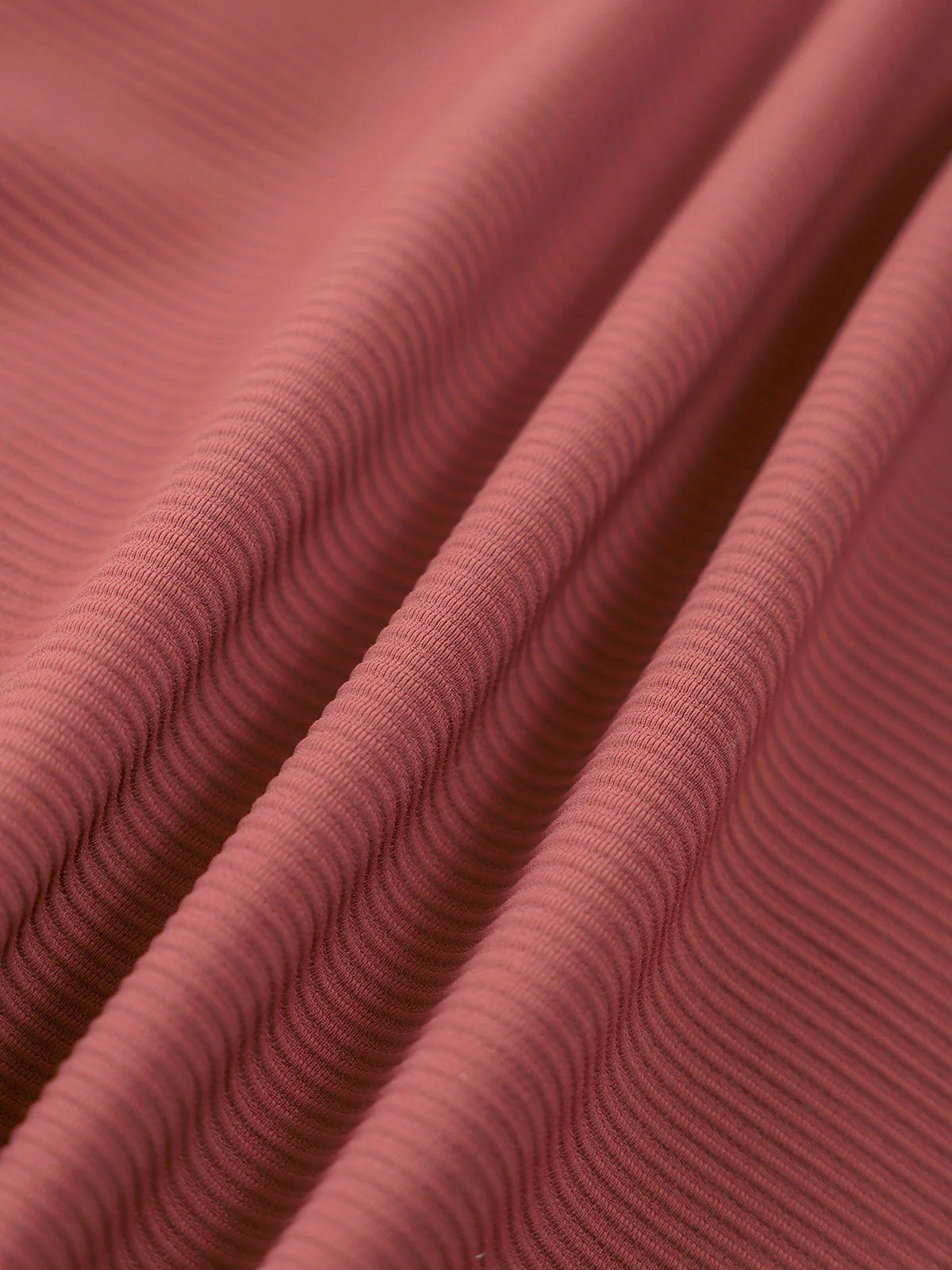 Bikini Top Triangular Rojo Arcilla con Costuras