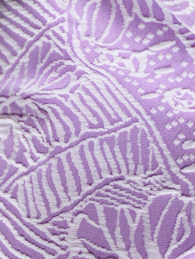 Bikini Top Morado Texturizado con Cuello en V