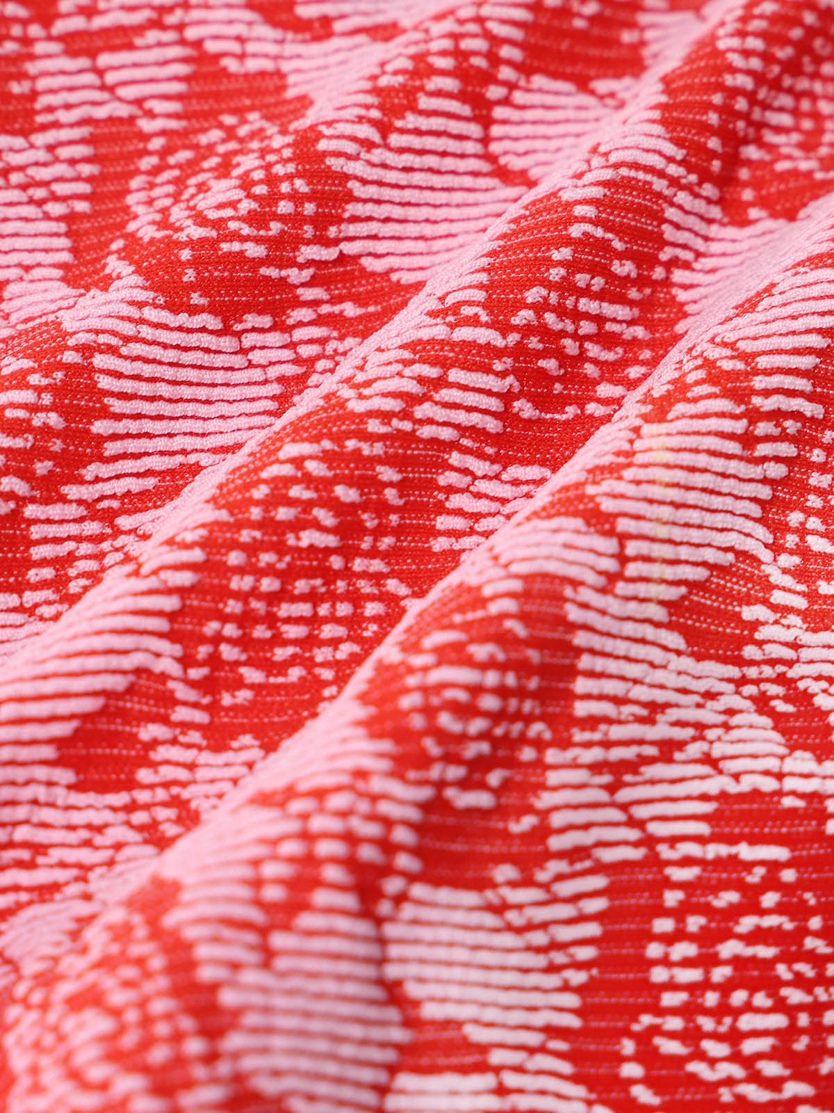 Bikini Top Rojo Rosado Texturizado con Varilla